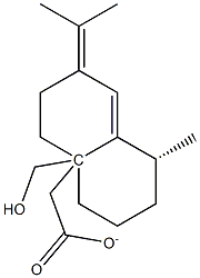 (1R)-1,3,4,5,6,7-Hexahydro-1α-methyl-7-(1-methylethylidene)-4aβ(2H)-naphthalenemethanol acetate 구조식 이미지