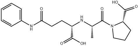 N-(1-carboxy-3-carboxanilidopropyl)alanylproline Structure