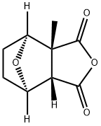 (3aR)-3a,4,5,6,7,7aα-Hexahydro-3aα-methyl-4β,7β-epoxyisobenzofuran-1,3-dione 구조식 이미지