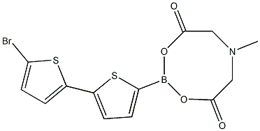 2-(5′-Bromo-[2,2′-bithiophen]-5-yl)-6-methyl-1,3,6,2-dioxazaborocane-4,8-dione Structure