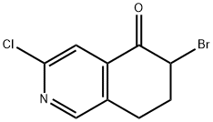 5(6H)-Isoquinolinone, 6-bromo-3-chloro-7,8-dihydro- Structure