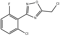 3-(2-chloro-6-fluorophenyl)-5-(chloromethyl)-1,2,4-oxadiazole Structure