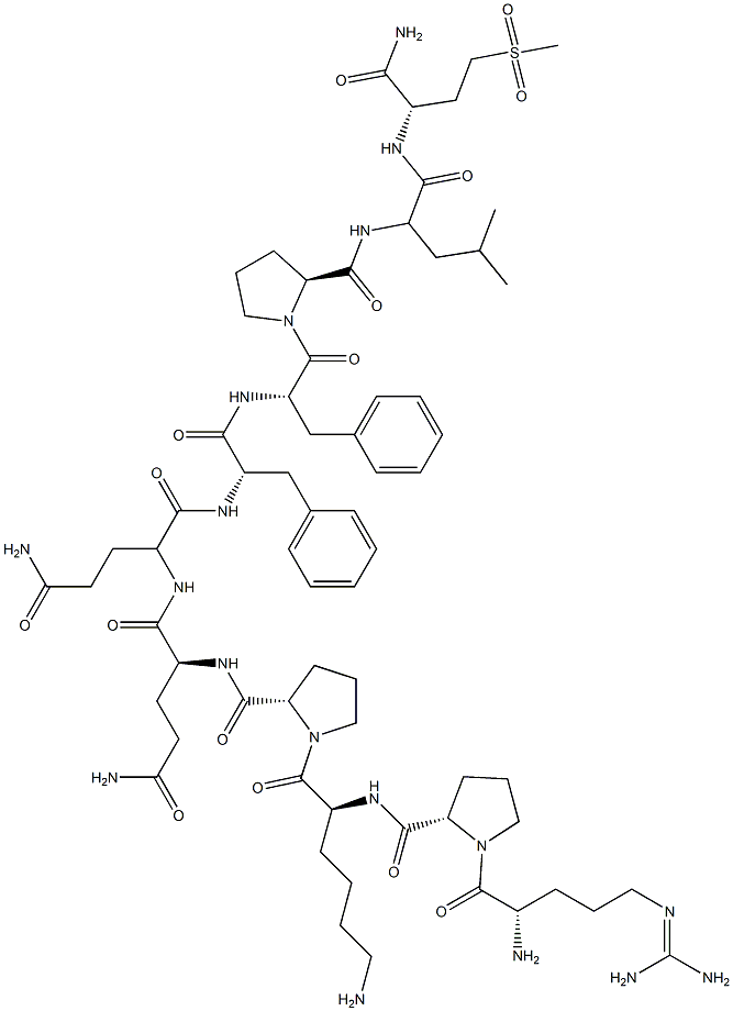 вещество P, Pro (9) -Met (O2) (11) - структурированное изображение