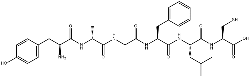 enkephalin-Leu, Ala(2)-Cys(6)- Structure