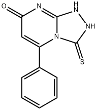 3-mercapto-5-phenyl[1,2,4]triazolo[4,3-{a}]pyrimidin-7(8{H})-one 구조식 이미지