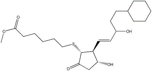 20-디메틸-7-티아프로스타글란딘E1메틸에스테르 구조식 이미지