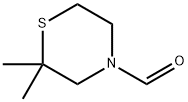 4-Thiomorpholinecarboxaldehyde, 2,2-dimethyl- (9CI) Structure