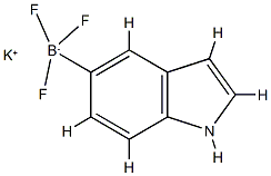 Potassium 5-indolyltrifluoroborate 구조식 이미지