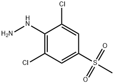 1-(2,6-dichloro-4-(methylsulfonyl)phenyl)hydrazine 구조식 이미지