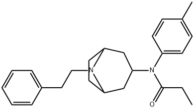 8-(2-phenethyl)-8-azabicyclo(3.2.1)octane-3-(4-methylpropionanilide) Structure