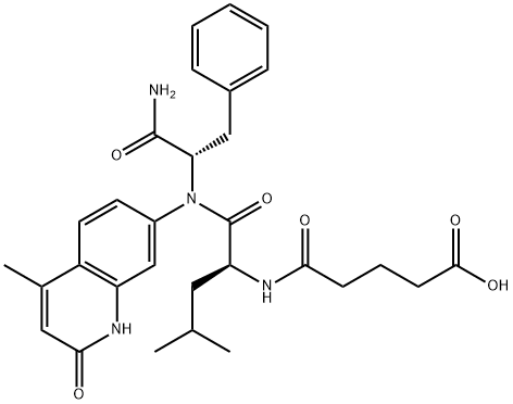 7-글루타릴-류실-페닐알라닌아미드-4-메틸-2-퀴놀리논 구조식 이미지