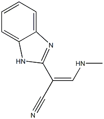 1H-벤즈이미다졸-2-아세토니트릴,알파-[(메틸아미노)메틸렌]-(9CI) 구조식 이미지