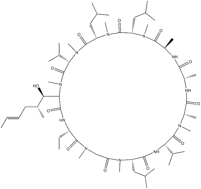 cyclosporin A, MeAla(6)- Structure