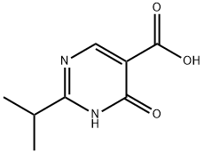 2-이소프로필-6-옥소-1,6-디히드로-5-피리미딘카르복실산(SALTDATA:무료) 구조식 이미지