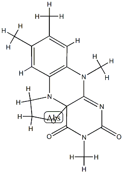 4a,5-epoxyethano-3-methyl-4a,5-dihydrolumiflavin Structure