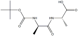 (S)-2-((R)-2-tert-butoxycarbonylamino-1-hydroxy-propylamino)-propionic acid: BOCNH-D-Ala-L-Ala-OH: Structure