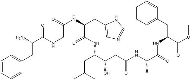 phenylalanyl-glycyl-histidyl-statyl-alanyl-phenylalanine methyl ester Structure