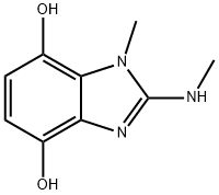 1H-Benzimidazole-4,7-diol,1-methyl-2-(methylamino)-(9CI) 구조식 이미지