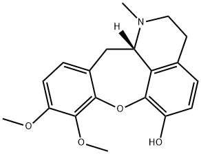 [12aS,(+)]-1,2,3,12aβ-Tetrahydro-1-methyl-8,9-dimethoxy-12H-[1]benzoxepino[2,3,4-ij]isoquinoline-6-ol Structure