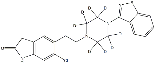 Ziprasidone D8 Structure