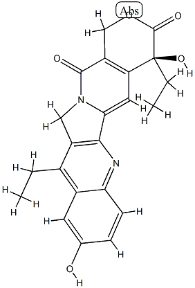 7-Ethyl-10-hydroxycaMptothecin Structure