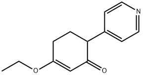 2-Cyclohexen-1-one,3-ethoxy-6-(4-pyridinyl)-(9CI) Structure