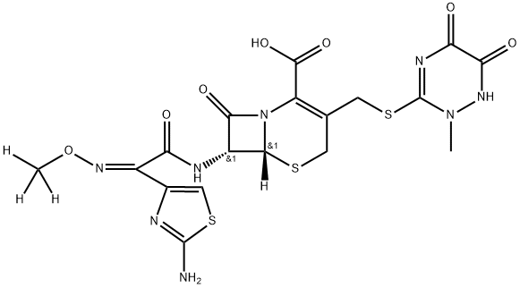 Ceftriaxone-d3 Disodium Salt Structure