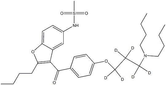 Dronedarone D6 Structure