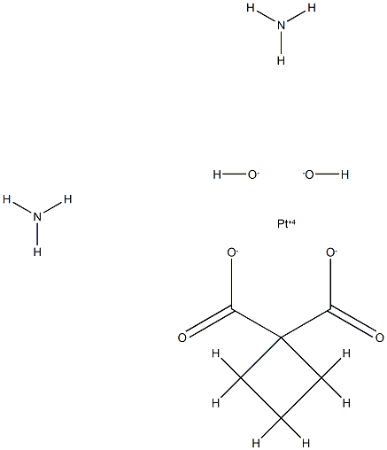 디아민사이클로부탄-1,1-디카르복실라토디히드록시백금(IV) 구조식 이미지