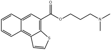 1-(3,3-dimethylamino)propyl naphtho(2,1-b)thiophene-4-carboxylate Structure