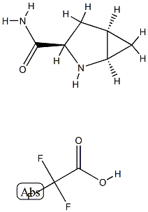 (1R,3R,5R)-2-Azabicyclo[3.1.0]hexane-3-carboxamide 2,2,2-trifluoroacetate Structure