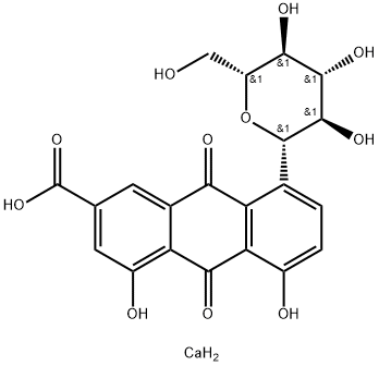 RHEIN-8-GLUCOSIDE 구조식 이미지