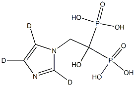 Zoledronic-d3 Acid 구조식 이미지