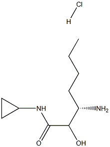 HeptanaMide,3-aMino-N-cyclopropyl-2-hydroxy-,(염산염)(1:1),(3S)- 구조식 이미지