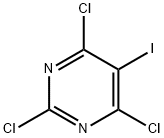 2,4,6-Trichloro-5-iodopyrimidine 구조식 이미지