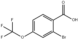 2-Bromo-4-(trifluoromethoxy)benzonic acid 구조식 이미지
