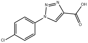 1-(4-chlorophenyl)-1H-1,2,3-triazole-4-carboxylic acid 구조식 이미지
