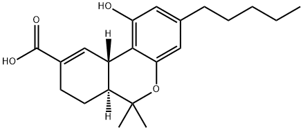 (+)-11-Nor-Δ9-Tetrahydro Cannabinol-9-carboxylic Acid Structure