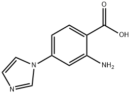 2-Amino-4-(1H-imidazol-1-yl)benzoic Acid Structure