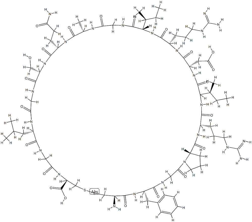 atrial natriuretic factor (7-23), Pro(10)- Structure