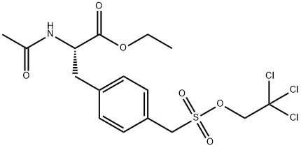 (S)-ethyl 2-acetamido-3-(4-(((2,2,2-trichloroethoxy)sulfonyl)methyl)phenyl)propanoate(WXC02982) 구조식 이미지
