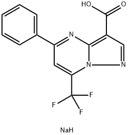 5-phenyl-7-(trifluoromethyl)pyrazolo[1,5-a]pyrimidine-3-carboxylic acid 구조식 이미지