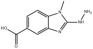 1H-Benzimidazole-5-carboxylicacid,2-hydrazino-1-methyl-(9CI) Structure