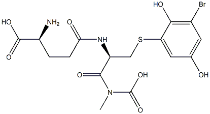 2-bromo-6-(glutathion-S-yl)hydroquinone Structure