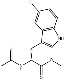 (R)-N-Acetyl-5-Fluoro-Trp-OMe 구조식 이미지