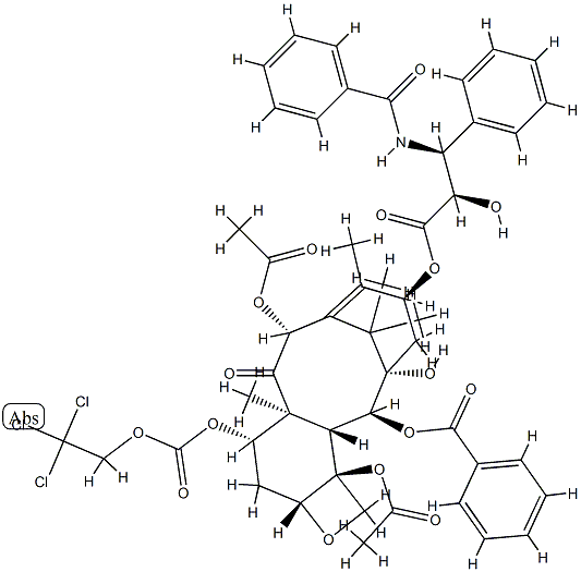 7-Troc-paclitaxel 구조식 이미지