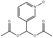 Methanediol, 1-(1-oxido-3-pyridinyl)-, 1,1-diacetate Structure
