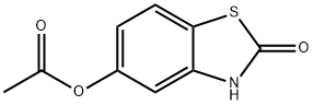 2(3H)-벤조티아졸론,5-(아세틸옥시)-(9CI) 구조식 이미지