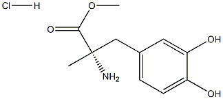 L-α-Methyl DOPA Methyl Ester Hydrochloride 구조식 이미지