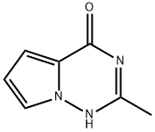 2-Methylpyrrolo[2,1-f][1,2,4]triazin-4(1H)-one 구조식 이미지